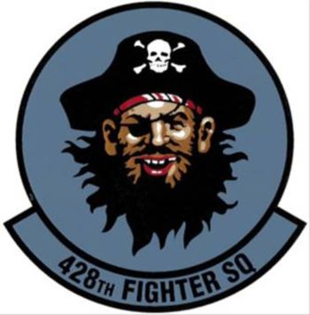 Coat of arms (crest) of the 428th Fighter Squadron, US Air Force