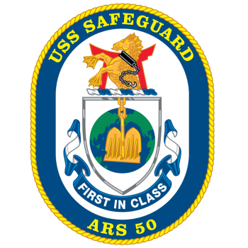 Coat of arms (crest) of the Salvage Ship USS Safeguard (ARS-50)