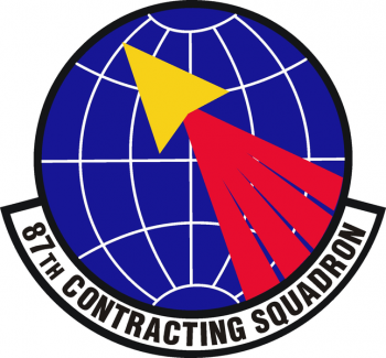 Coat of arms (crest) of the 87th Contracting Squadron, US Air Force