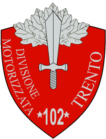 Coat of arms (crest) of the 102nd Motorized Division Trento, Italian Army