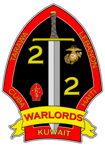 Coat of arms (crest) of the 2nd Battalion, 2nd Marines, USMC