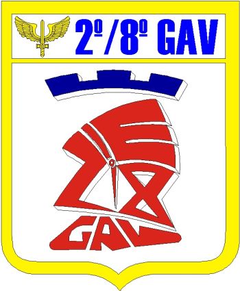 Coat of arms (crest) of the 2nd Squadron, 8th Aviation Group, Brazilian Air Force
