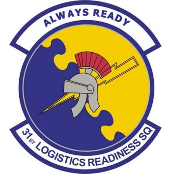 Coat of arms (crest) of the 31st Logistics Readiness Squadron, US Air Force