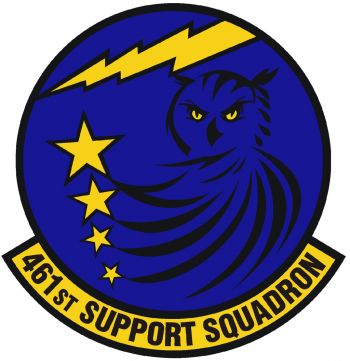 Coat of arms (crest) of the 461st Support Squadron, US Air Force