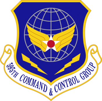 Coat of arms (crest) of the 595th Command and Control Group, US Air Force