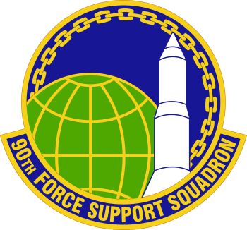 Coat of arms (crest) of the 90th Force Support Squadron, US Air Force