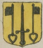 Blason de Cassel/Arms (crest) of CasselThe arms in Hozier (1696)