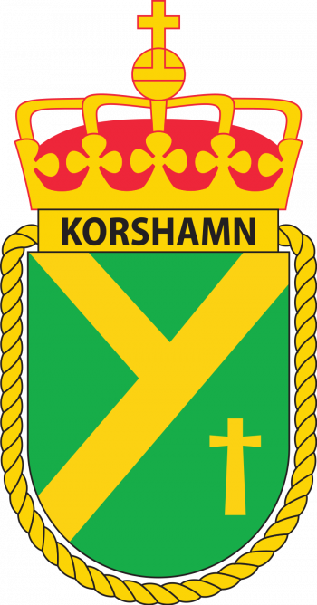 Coat of arms (crest) of the Korshamn Fort, Norwegian Navy