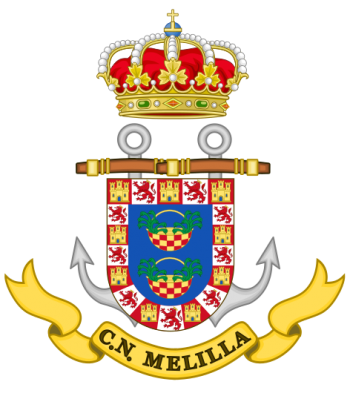 Coat of arms (crest) of Naval Command of Melilla, Spanish Navy