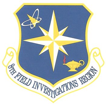 Coat of arms (crest) of the 8th Field Investigations Region, US Air Force