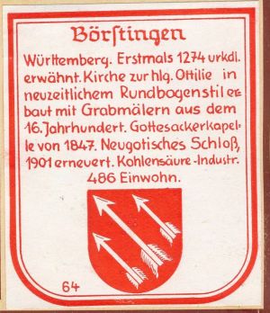 Wappen von Börstingen/Coat of arms (crest) of Börstingen
