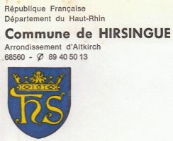 Blason d'Hirsingue/Arms (crest) of Hirsingue