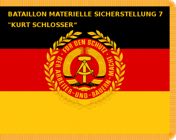 Colour of the Maintenance Battalion 7 Kurt Schlosser, NVA