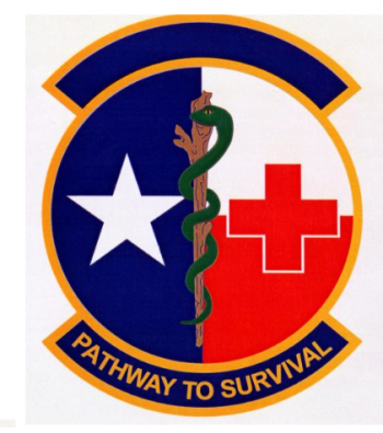 Coat of arms (crest) of the 433rd Aeromedical Staging Squadron, Texas Air National Guard