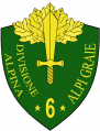 6th Alpine Division Alpi Graie, Italian Army.png
