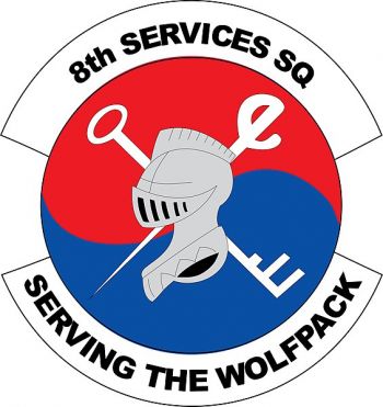 Coat of arms (crest) of 8th Services Squadron, US Air Force