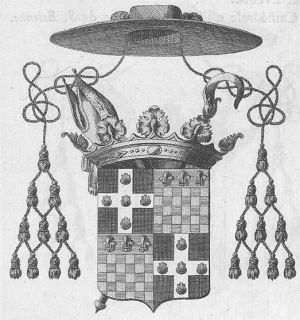 Arms of Charles-François-Siméon de Saint-Simon de Vermandois de Rouvroy de Sandricourt