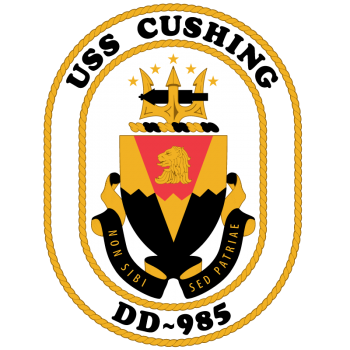 Coat of arms (crest) of the Destroyer USS Cushing (DD-985)