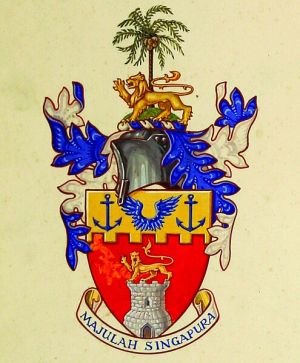 Coat of arms (crest) of Singapore (city)