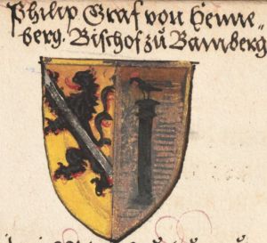 Arms (crest) of Philipp von Henneberg
