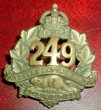 Coat of arms (crest) of the 249th (Saskatchewan) Battalion, CEF