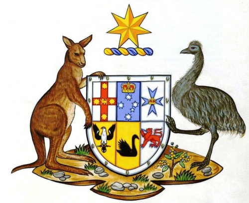 National Arms of Australia - Coat of arms (crest) of National Arms of  Australia
