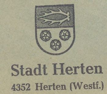 Wappen von Herten (Recklinghausen)/Coat of arms (crest) of Herten (Recklinghausen)