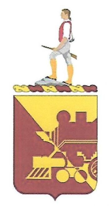 Coat of arms (crest) of 729th Transportation Battalion, US Army