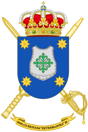 Brigade Extremadura XI Headquarters Battalion, Spanish Army.png