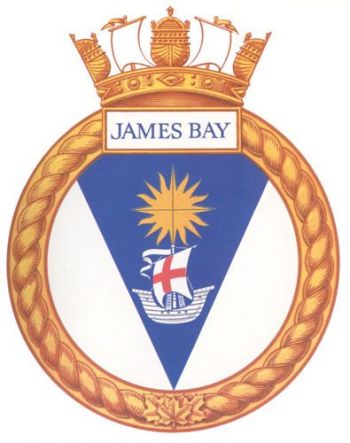 Coat of arms (crest) of the HMCS James Bay, Royal Canadian Navy
