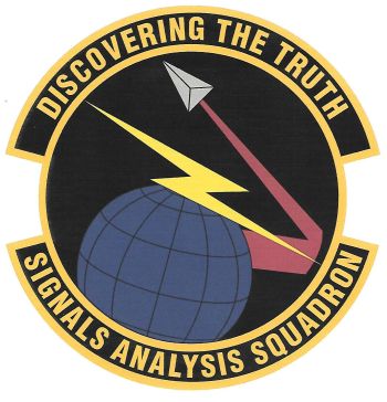 Coat of arms (crest) of the Signals Analysis Squadron, US Air Force
