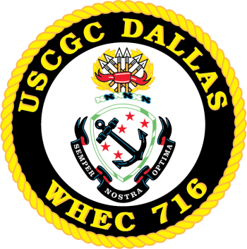 Coat of arms (crest) of the USCGC Dallas (WHEC-716)