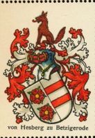 Wappen von Hesberg zu Betzigerode