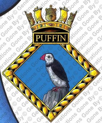 Coat of arms (crest) of the HMS Puffin, Royal Navy