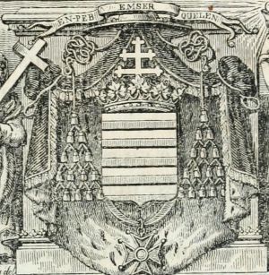 Arms (crest) of Hyacinthe-Louis de Quélen