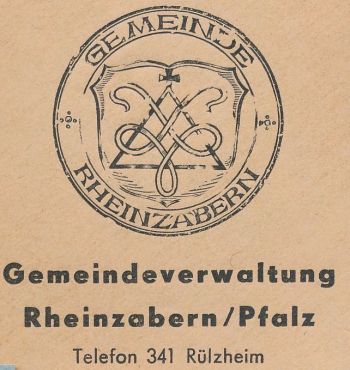Wappen von Rheinzabern/Coat of arms (crest) of Rheinzabern