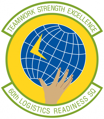 Coat of arms (crest) of the 60th Logistics Readiness Squadron, US Air Force