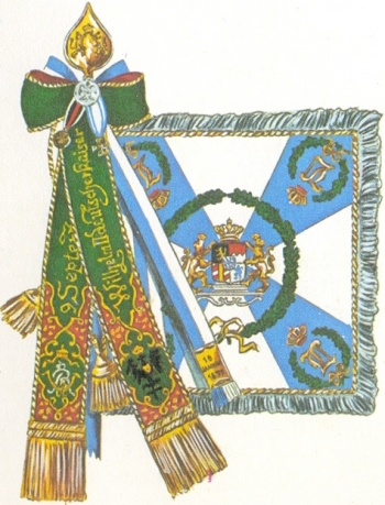Coat of arms (crest) of Royal Bavarian 1st Ulan Regiment Wilhelm II, German Emperor. King of Prussia, Germany