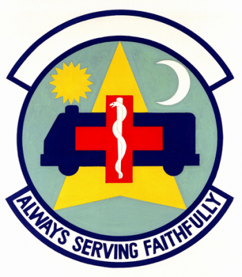 Coat of arms (crest) of the 1st Aeromedical Staging Flight, US Air Force
