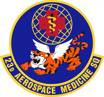 Coat of arms (crest) of the 23rd Aerospace Medicine Squadron, US Air Force
