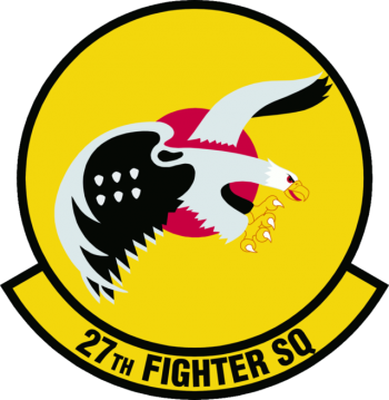 Coat of arms (crest) of the 27th Fighter Squadron, US Air Force