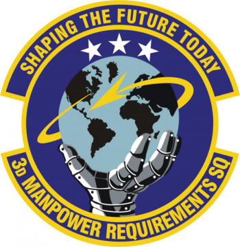 Coat of arms (crest) of the 3rd Manpower Requirements Squadron, US Air Force