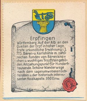 Wappen von Erpfingen/Coat of arms (crest) of Erpfingen