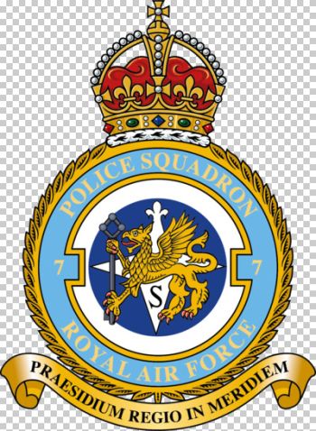 Coat of arms (crest) of the No 7 Police Squadron, Royal Air Force