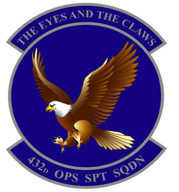 Coat of arms (crest) of the 432nd Operations Support Squadron, US Air Force