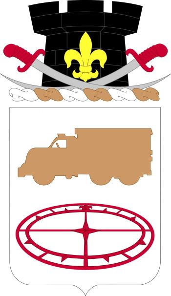 Coat of arms (crest) of 49th Transportation Battalion, US Army