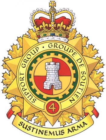 Coat of arms (crest) of 4th Canadian Division Support Group, Canadian Army