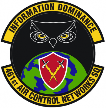Coat of arms (crest) of the 461st Air Control Networks Squadron, US Air Force