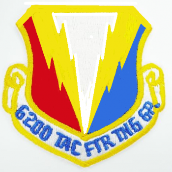 Coat of arms (crest) of the 6200th Tactical Fighter Training Group, US Air Force