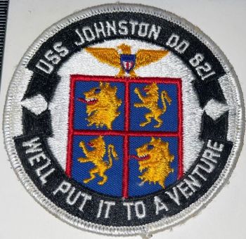 Coat of arms (crest) of the Destroyer USS Johnston (DD-821)